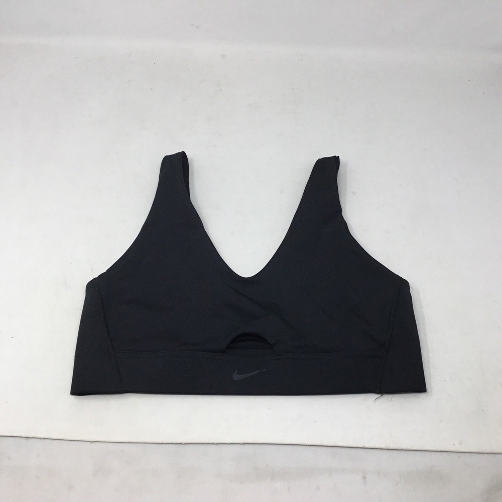 Nike Sports Bra Size Medium Dri-Fit Front Cut Out Unlined